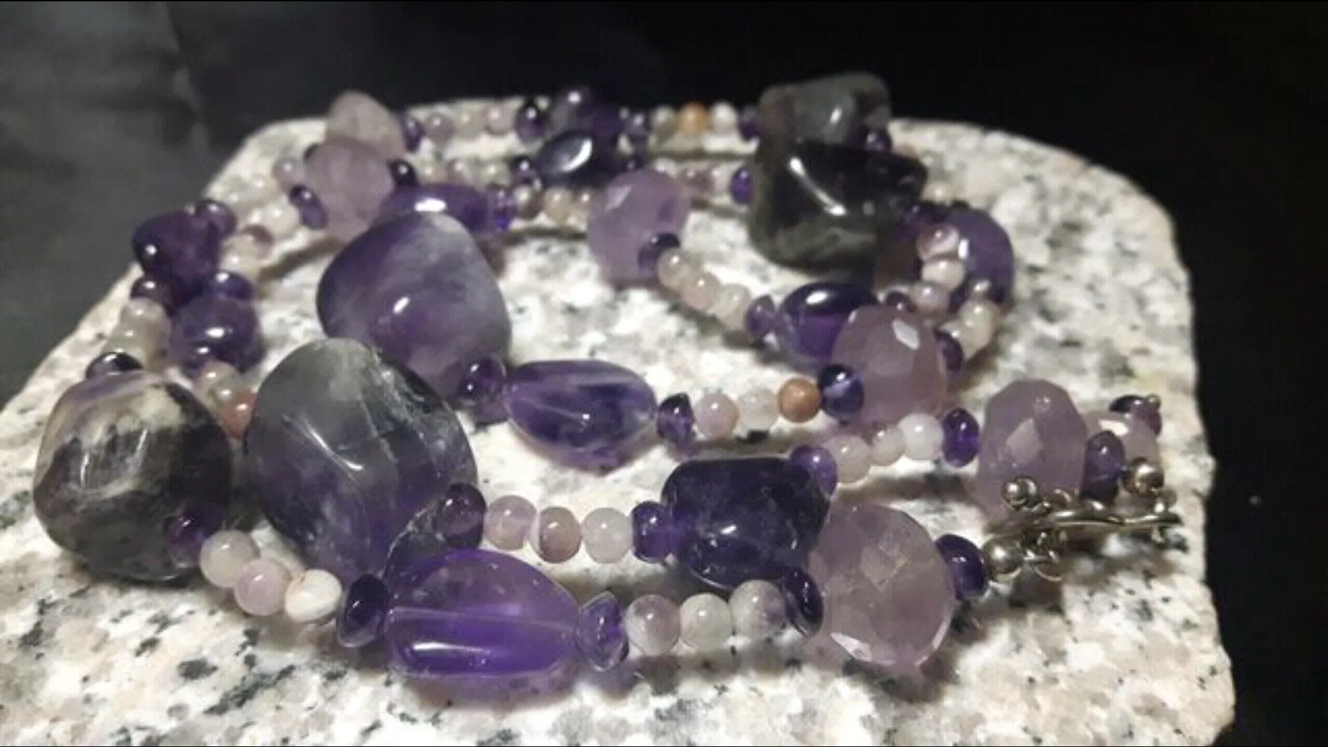 Gorgeous Amethyst Silver Necklace