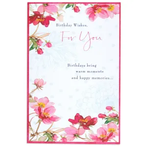Gorgeous Floral by Lucy Cromwell Birthday Card