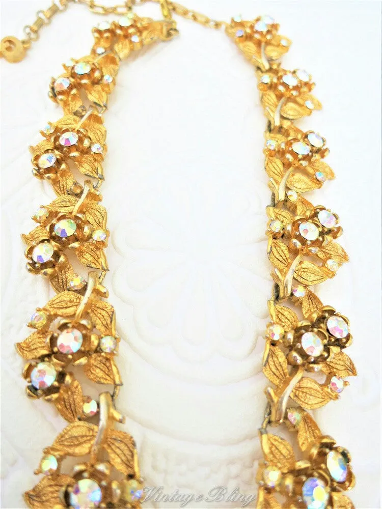 Gorgeous Glamorous Pink Flower Necklce