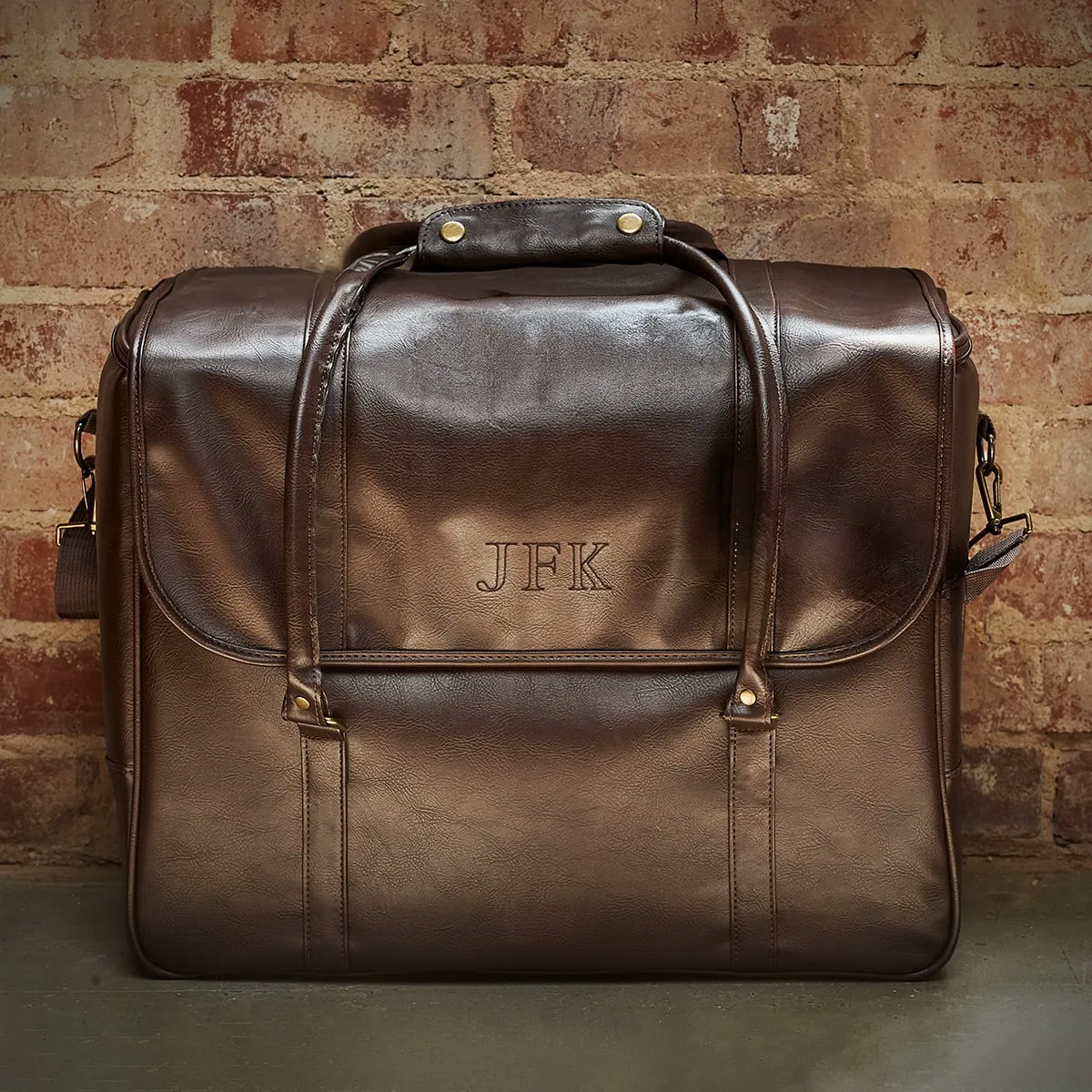 Graham Weekender Bag - 6 Whiskey Bottle Carrier - Whiskey Gift for Men