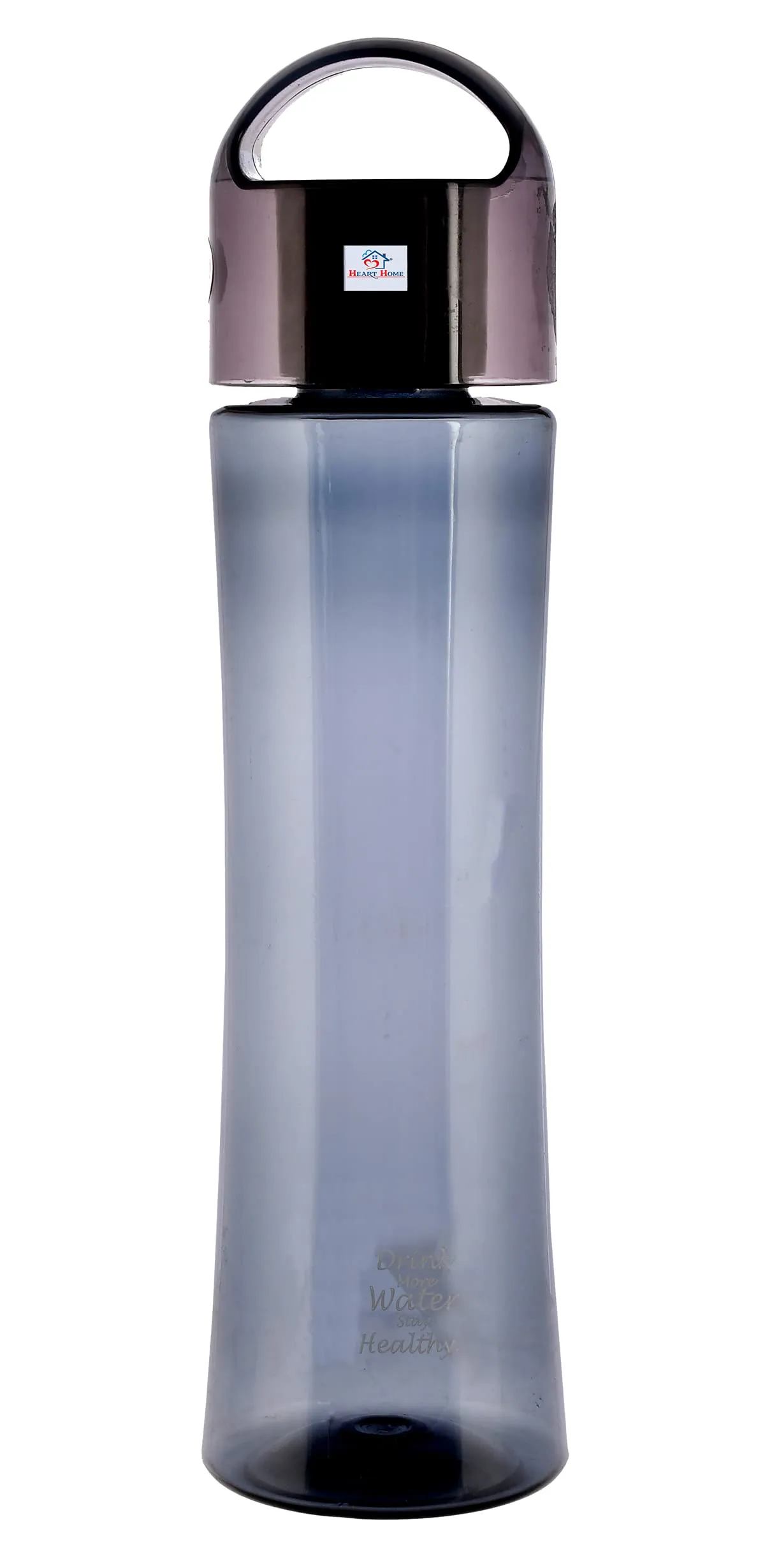 Heart Home Plastic Water Bottle- 1 Litre, Pack of 4 (Red & Grey)