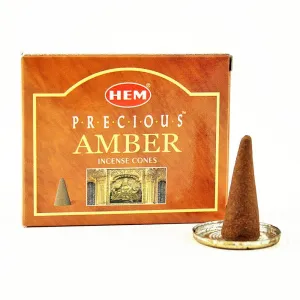 HEM Precious Amber Incense Cones