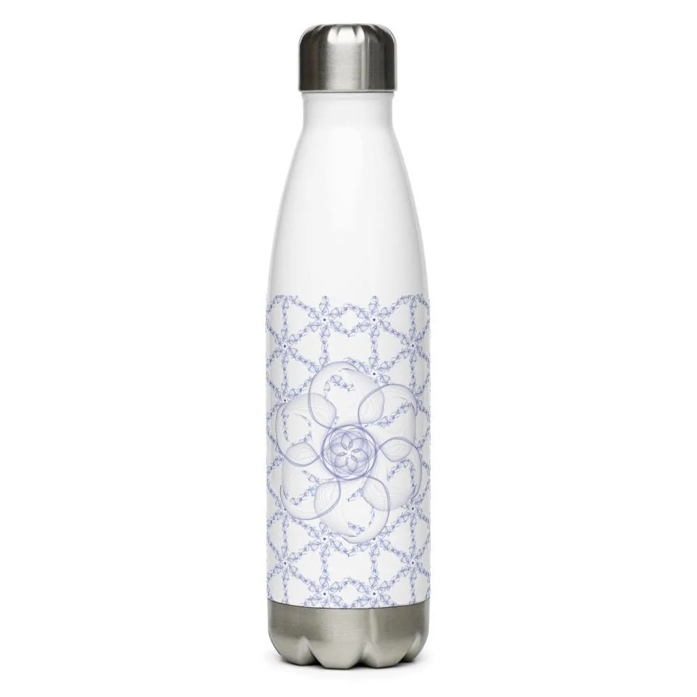 Hippy Flower - Stainless Steel Water Bottle 17oz