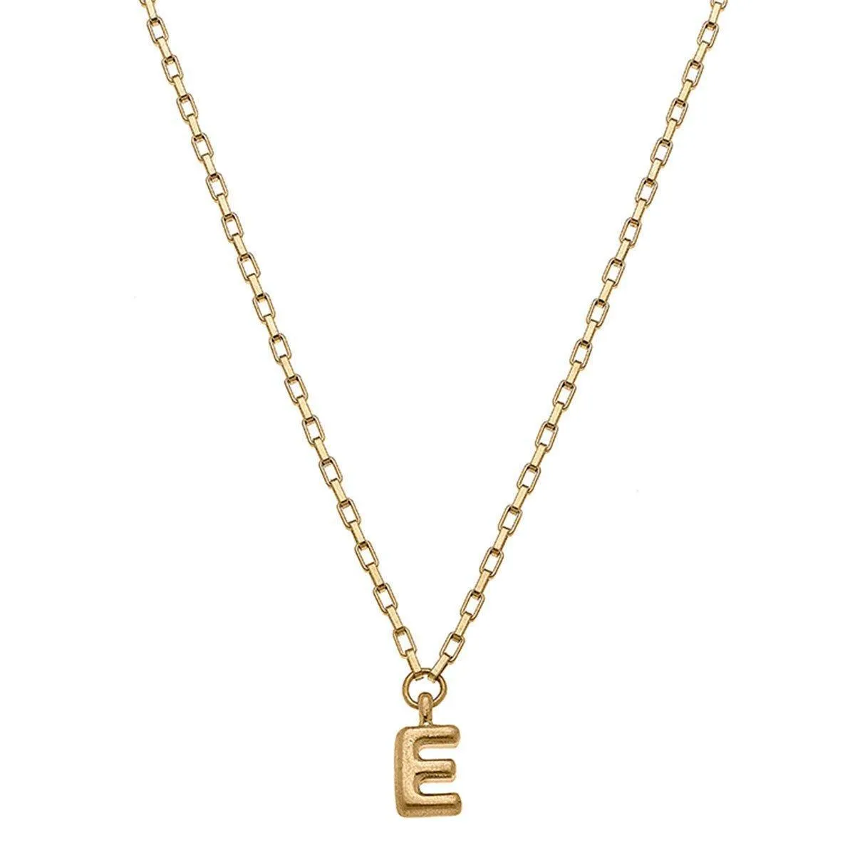 Holly Bubble Letter Initial Necklace