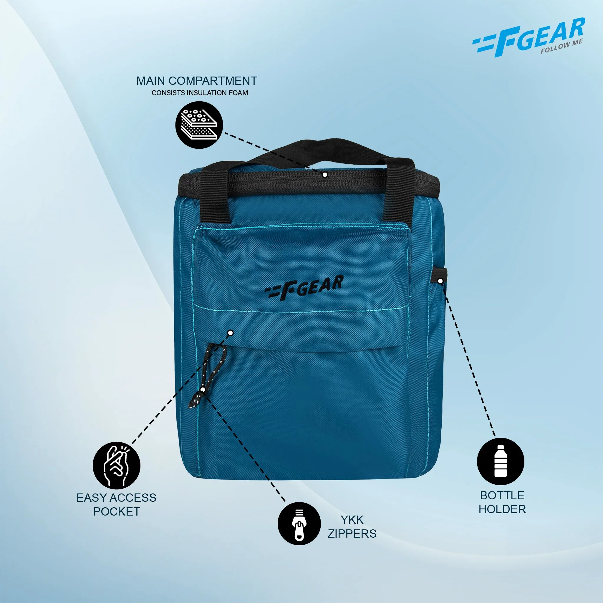 Hoover 7L Marine Blue Lunch Bag