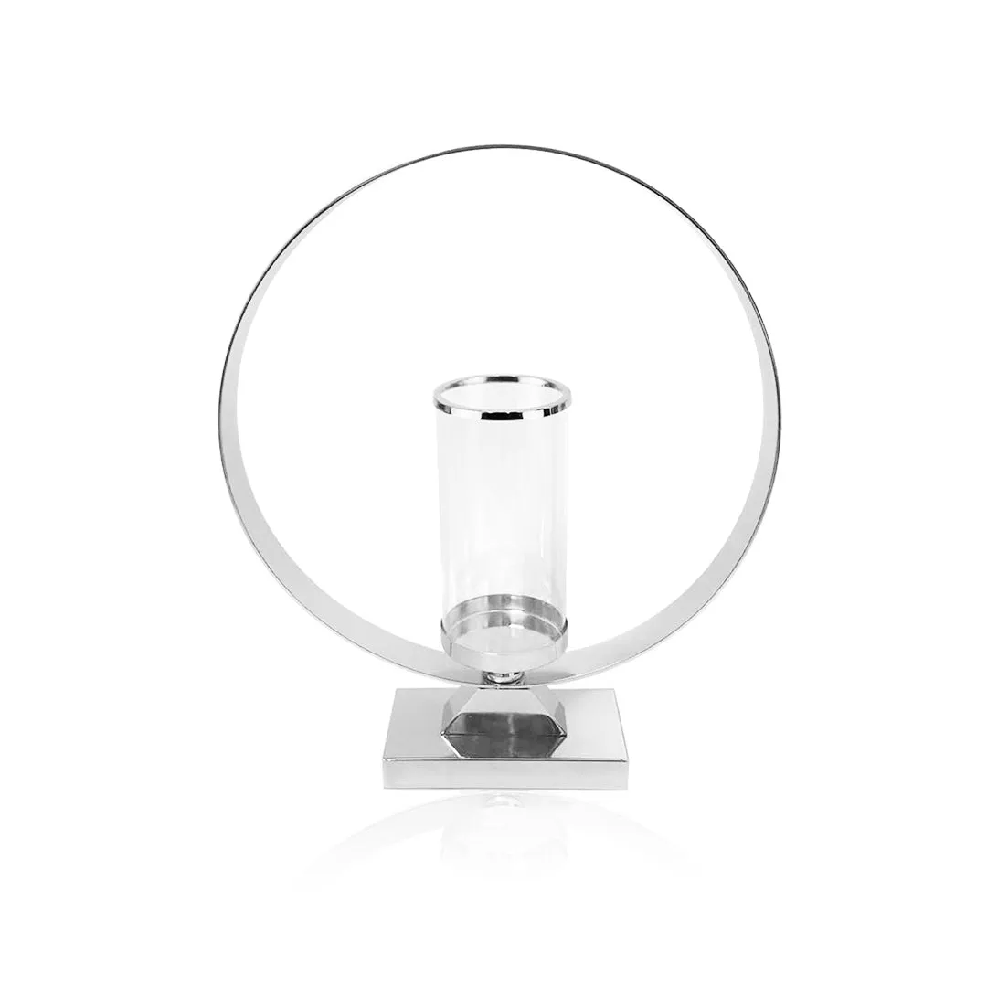 Hurricane Candle Holder on Metal Stand