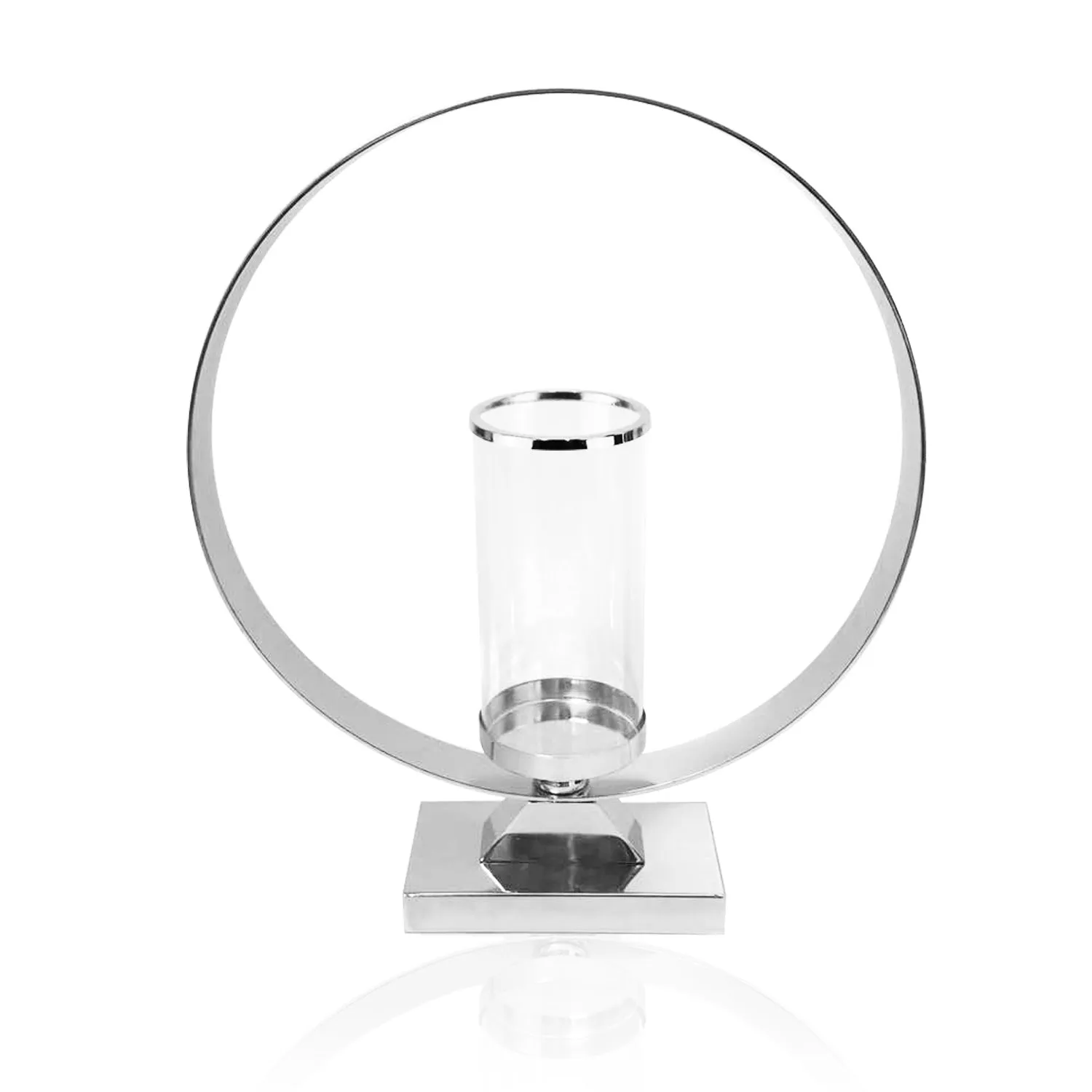 Hurricane Candle Holder on Metal Stand