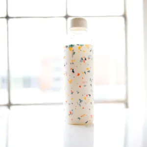 Insulated Glass Water Thermos - white