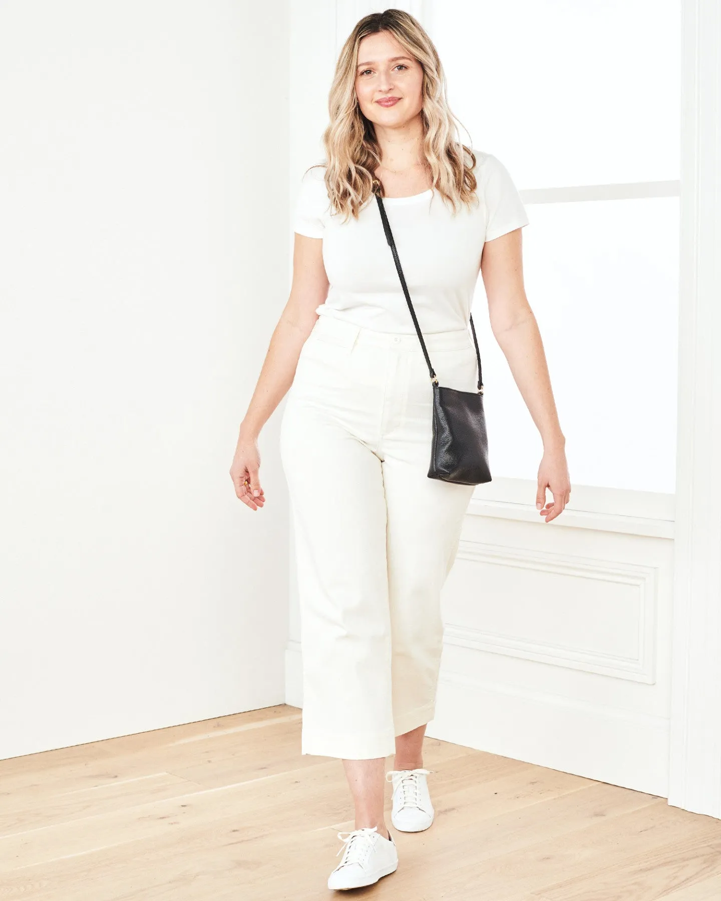 Italian Pebbled Leather Phone Crossbody