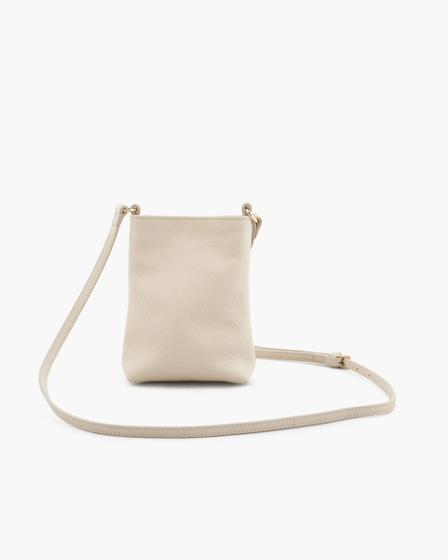 Italian Pebbled Leather Phone Crossbody