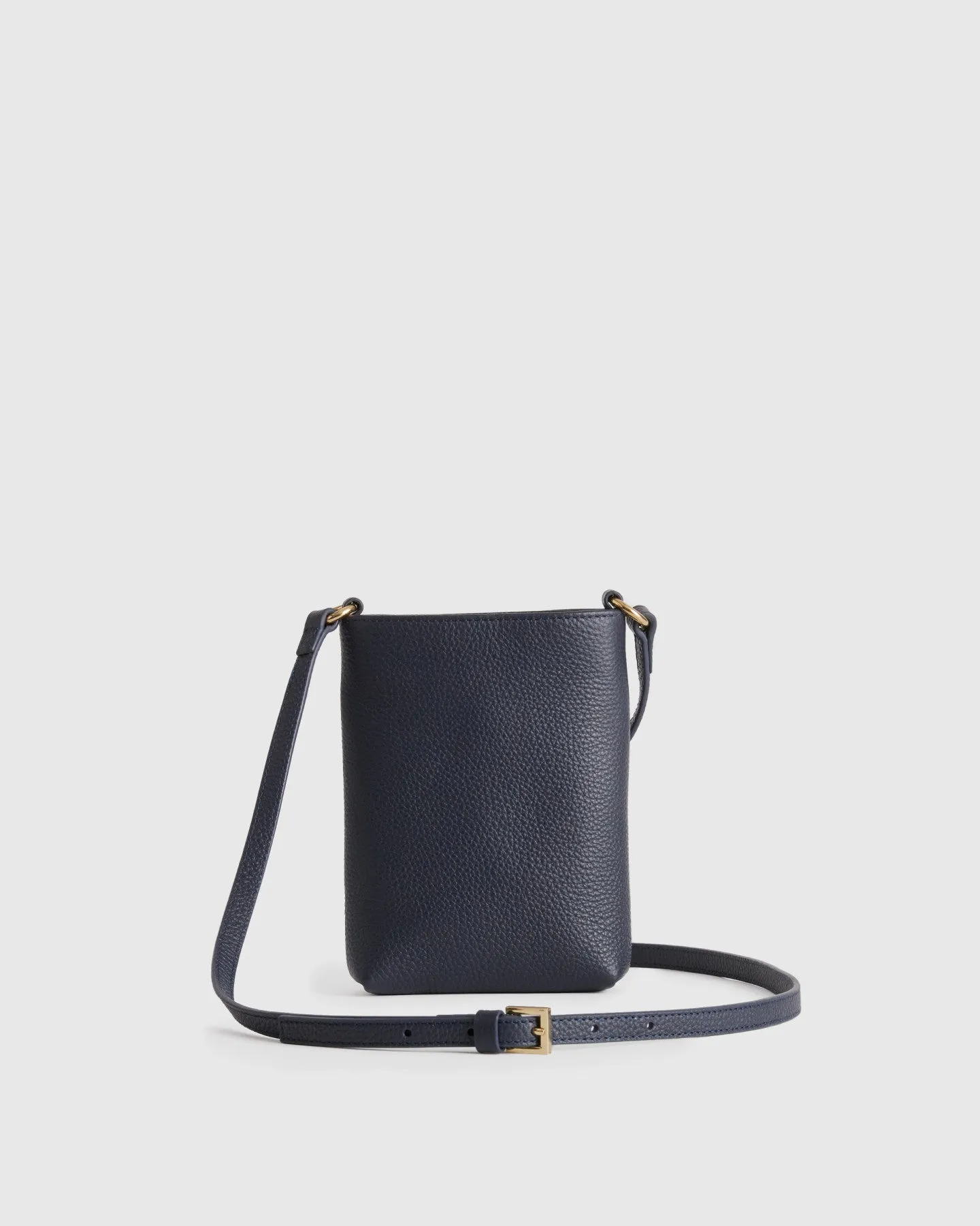 Italian Pebbled Leather Phone Crossbody
