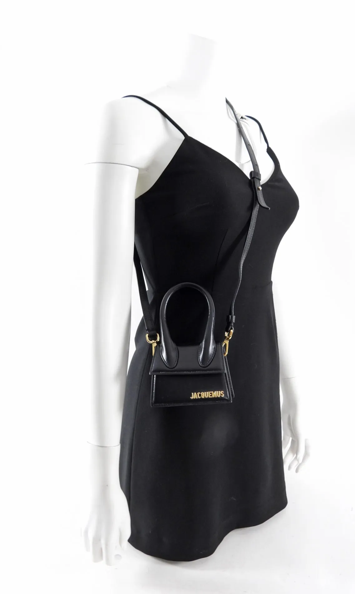 Jacquemus Le Chiquito Mini Black Leather Micro Bag