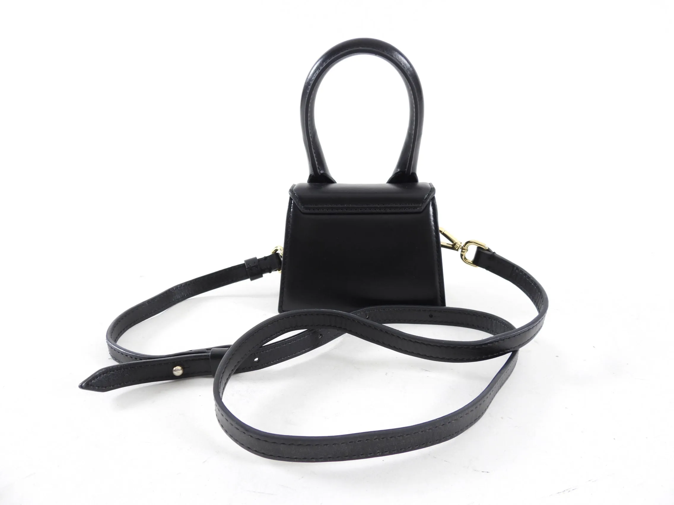 Jacquemus Le Chiquito Mini Black Leather Micro Bag
