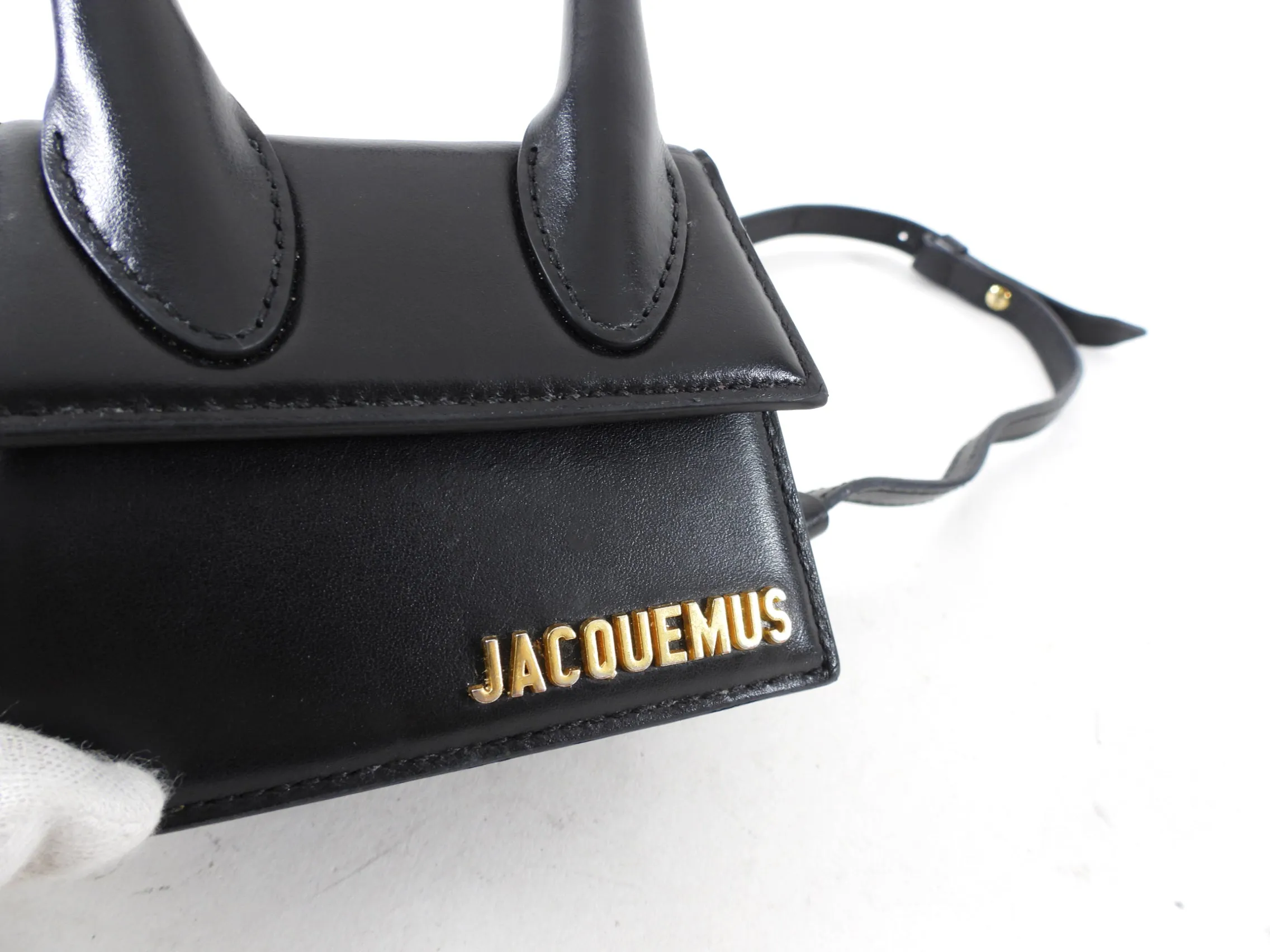 Jacquemus Le Chiquito Mini Black Leather Micro Bag