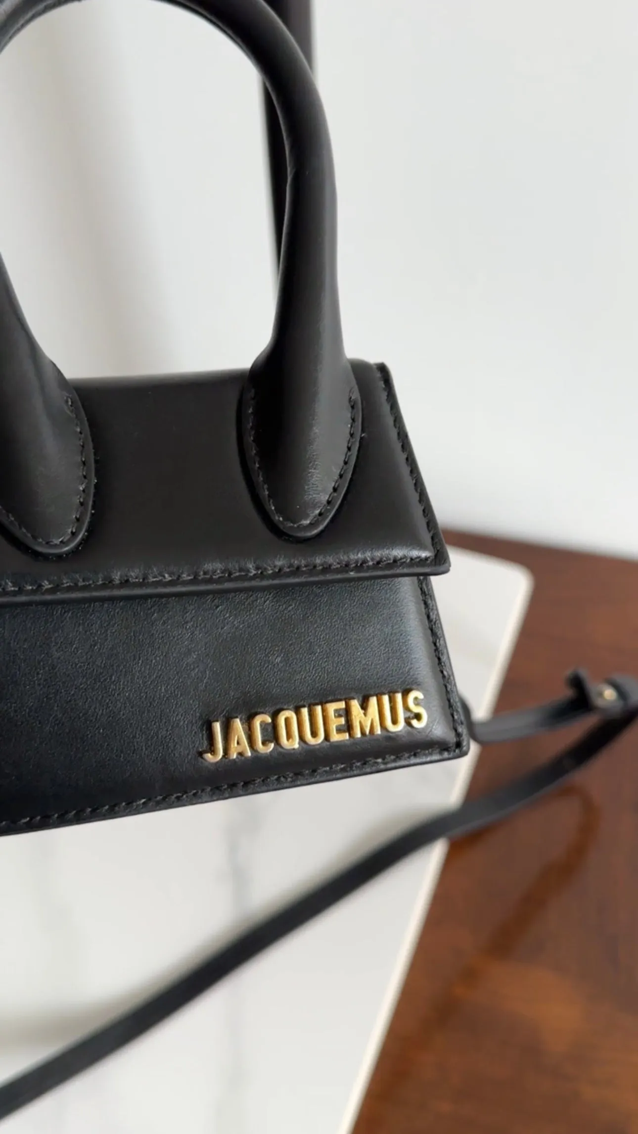 Jacquemus Le Chiquito Mini Black Leather Micro Bag