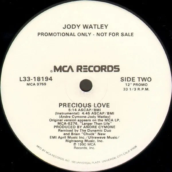 Jody Watley - Precious Love (12", Promo) (VG )
