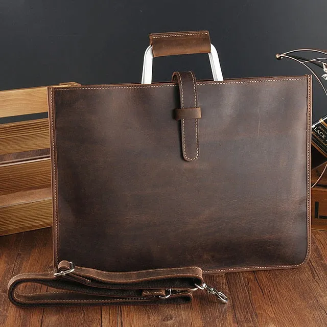 Joyir 2019 Crazy horse leather briefcase for man