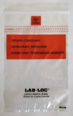 LAB-LOC® Specimen Transport Bag with Document Pouch
