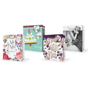 Large Wedding Gift Bag, Assortment, 1 Count