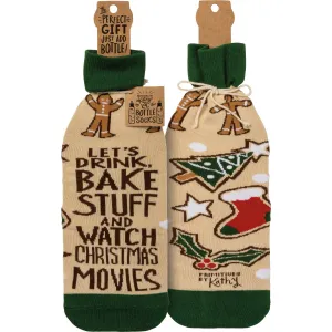 Let's Bake Stuff And Watch Movies Bottle Sock Cover