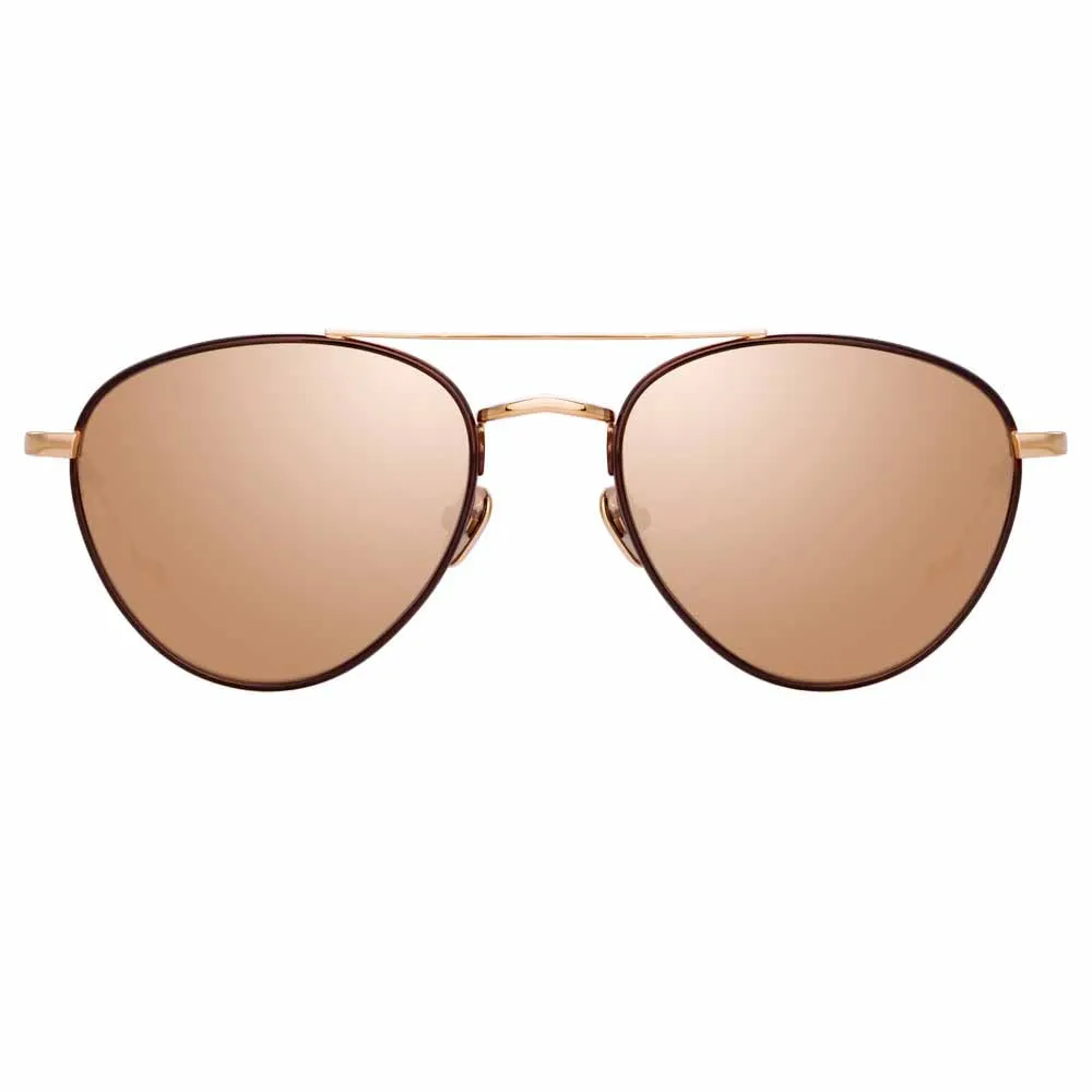Linda Farrow Brodie C5 Aviator Sunglasses