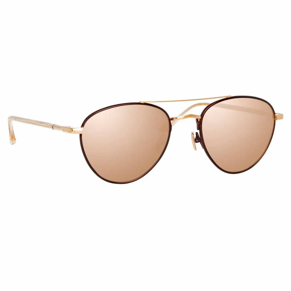 Linda Farrow Brodie C5 Aviator Sunglasses