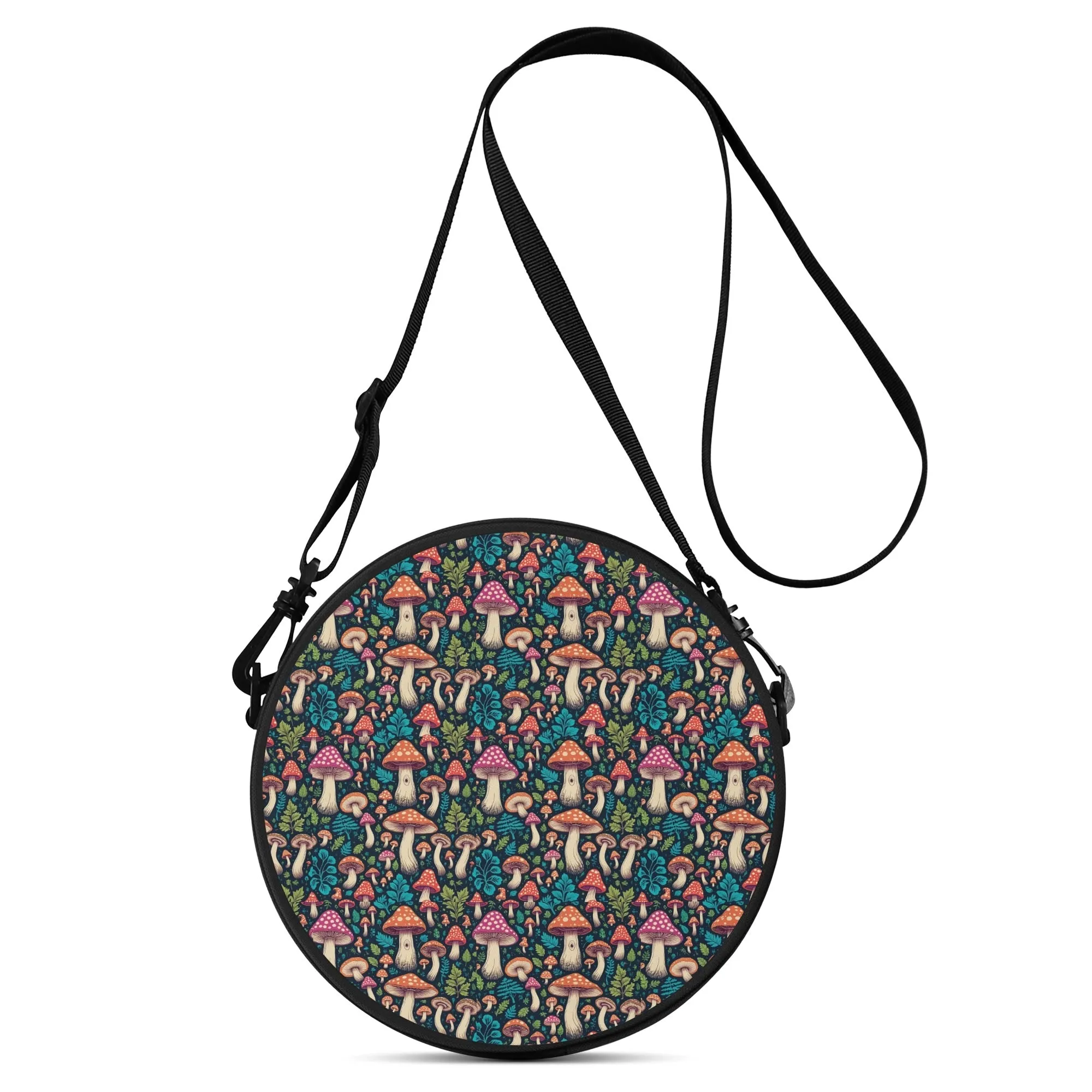 Little Shrooms Round Satchel Bag