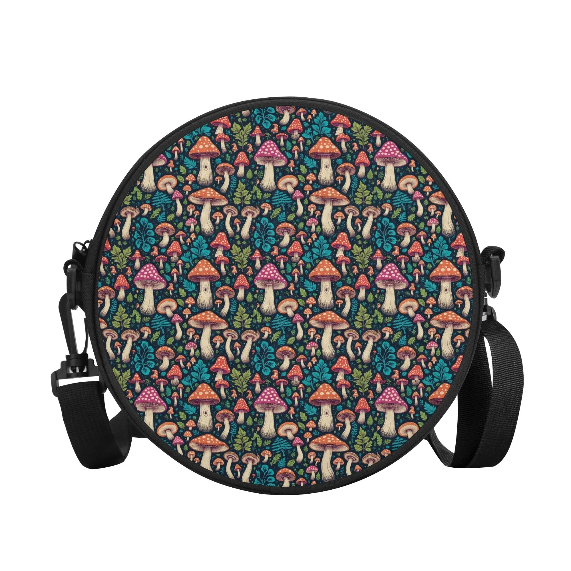 Little Shrooms Round Satchel Bag