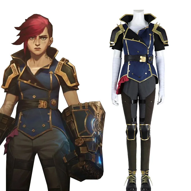 LOL Arcane Season 2 Vi Cosplay Costume Halloween Costume