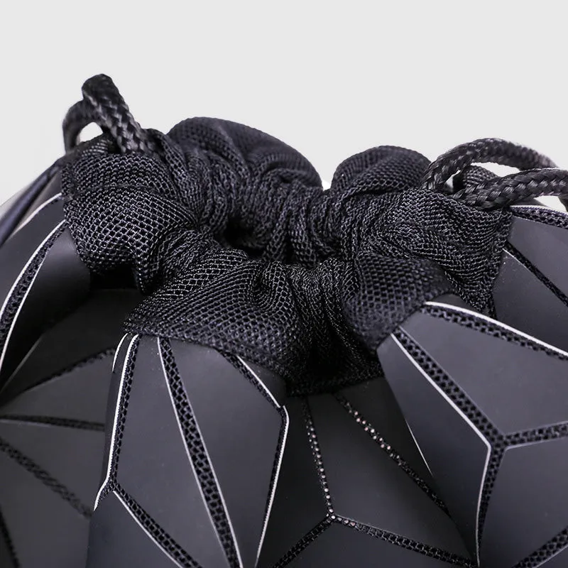 Luminous Geometric Backpack For Women Men Outdoor Drawstring Daypack