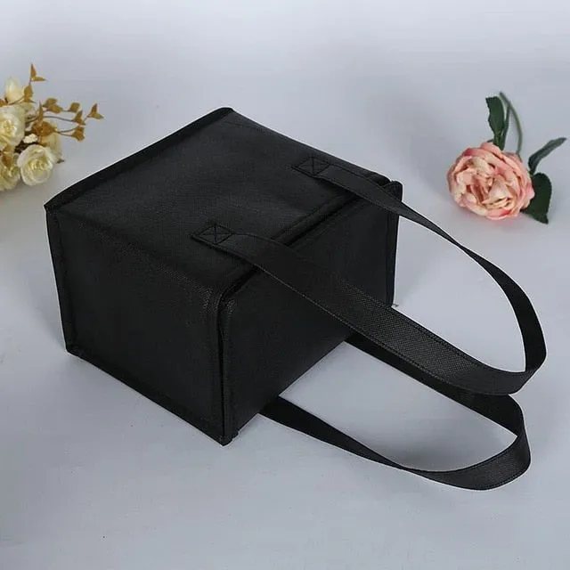 Lunch Cooler Bag Insulation Folding Picnic Portable Ice Pack Food Thermal Bag Food Delivery Bag Drink Carrier Insulated Bag