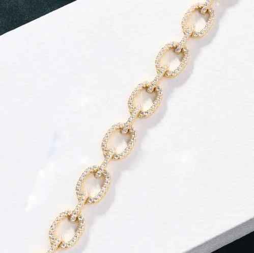 Luxurious Chain Design Bracelet In Sterling Silver