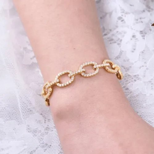 Luxurious Chain Design Bracelet In Sterling Silver