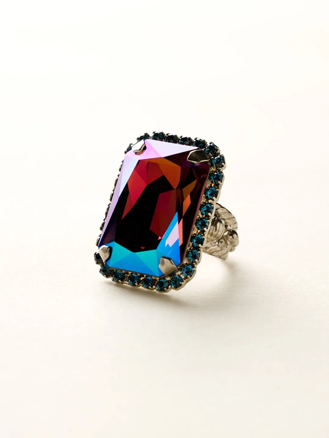 Luxurious Emerald-Cut Cocktail Ring - RBT69ASNL