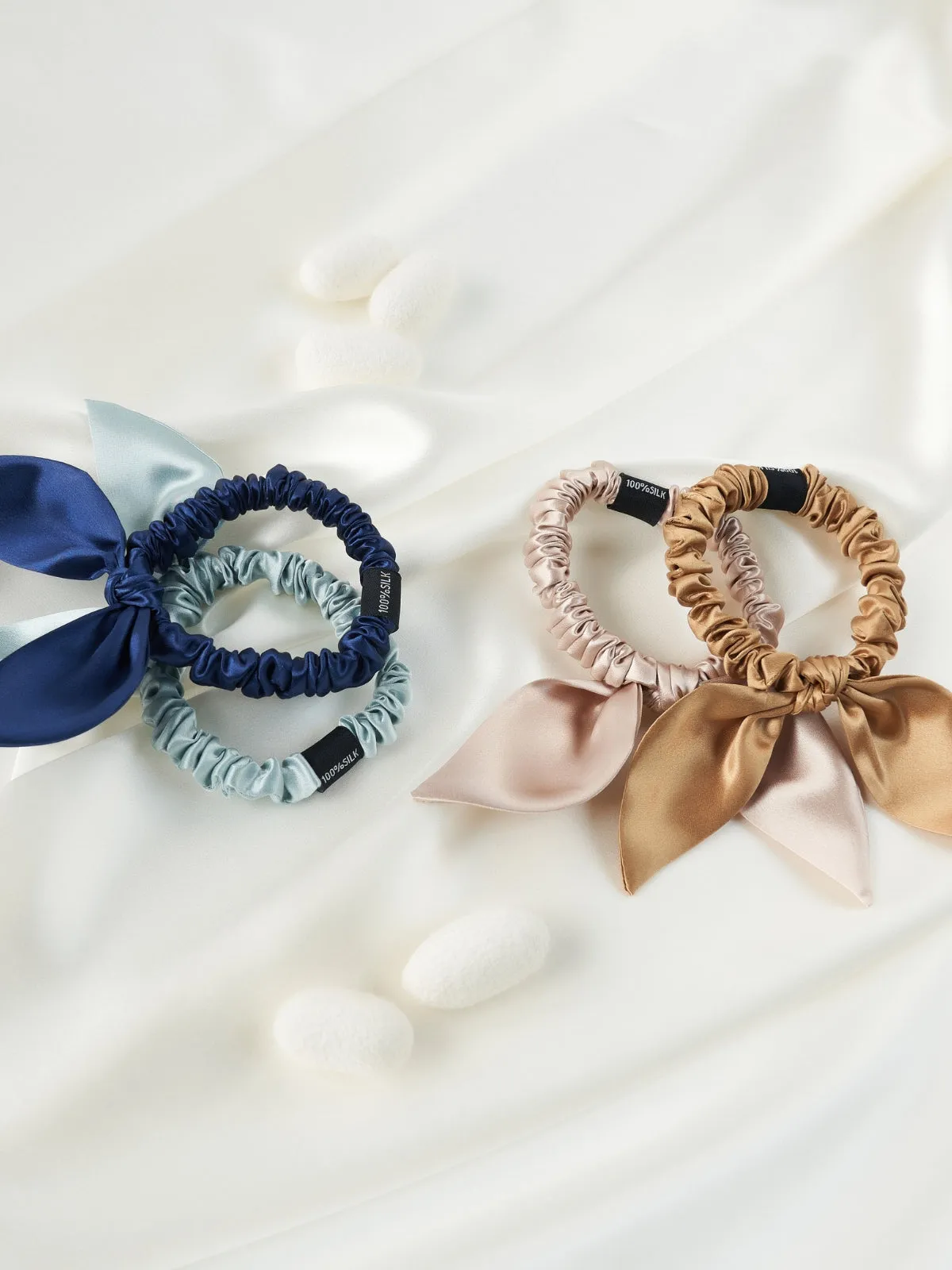 Luxurious Hand Made 100% Mulberry Silk Scrunchie
