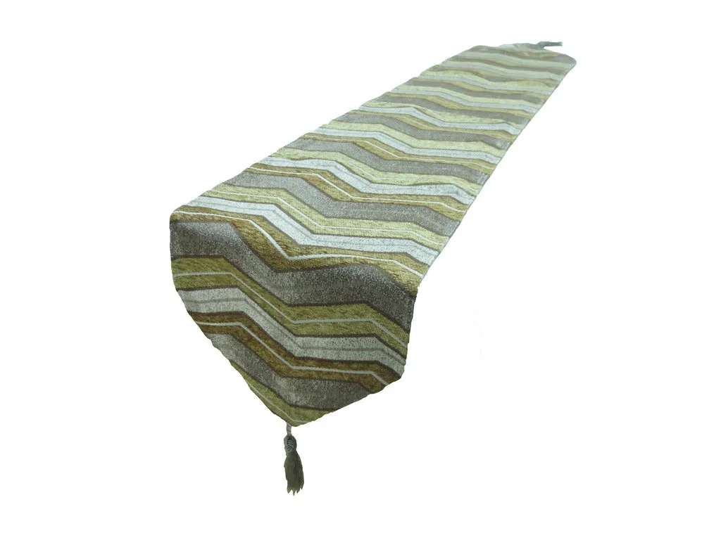 Luxurious Indiana Chenille Decorative Table Runner