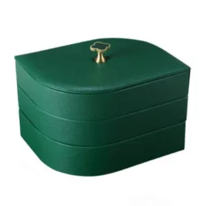 Luxurious Jewellery Box - Leaf Green