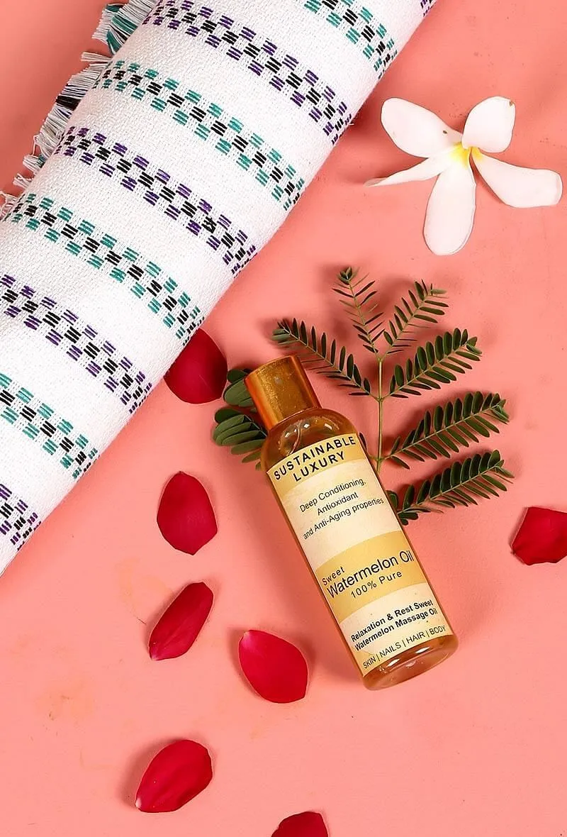 Luxurious Post Shower Watermelon Body Oil Routine