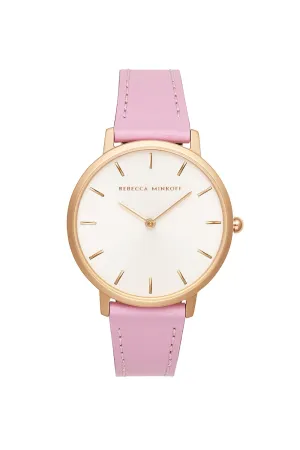 Major Rose Gold Tone Orchid Strap Watch, 35mm