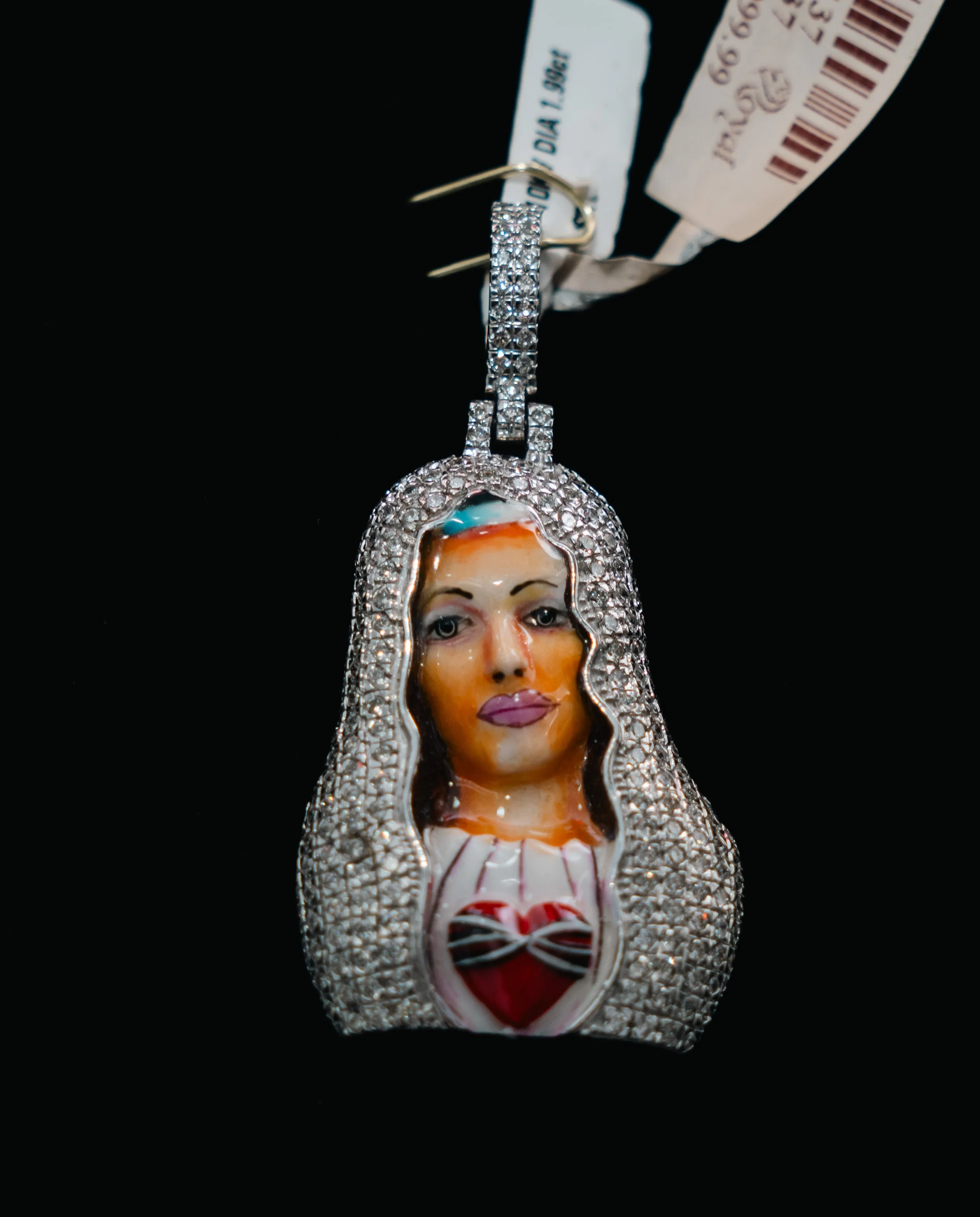 Maria Pendant 10K Yellow Gold With Diamond  1,99ct/ 15.5gr