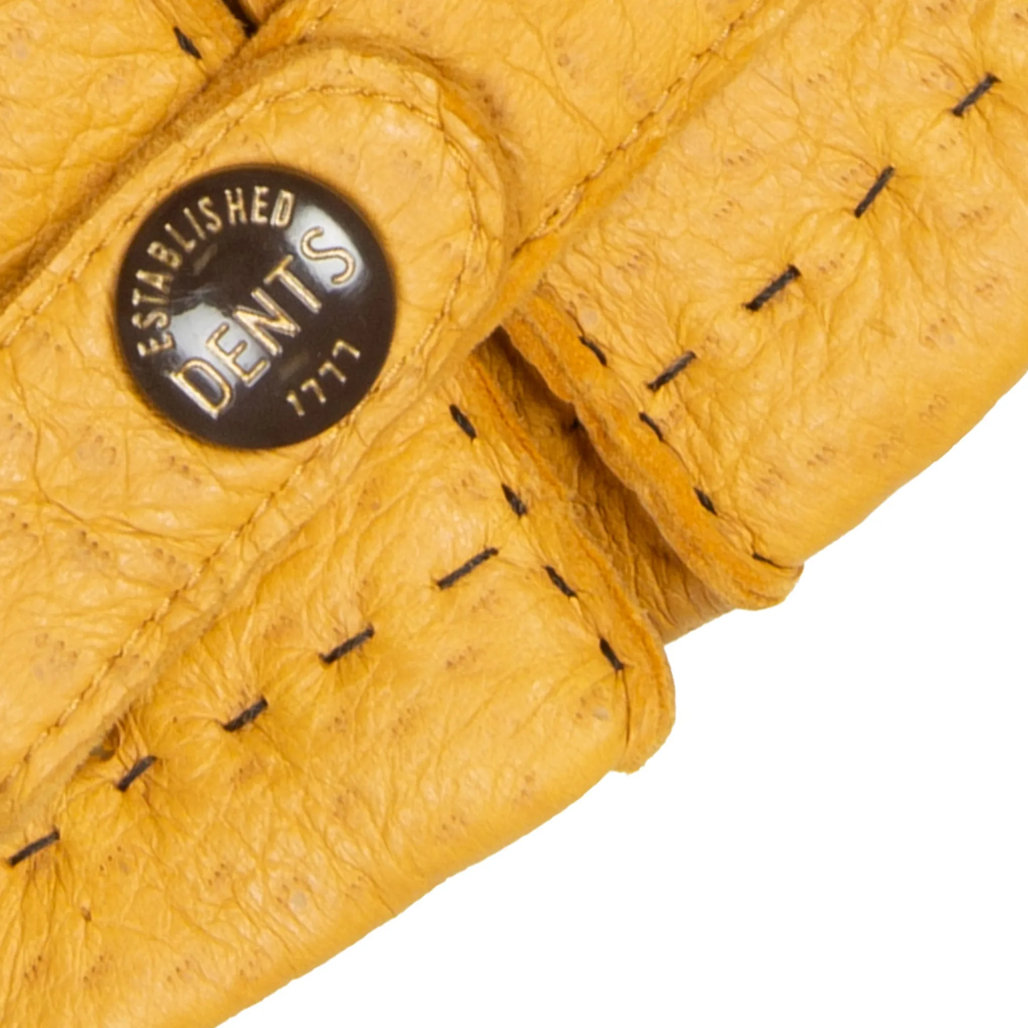 Men’s Heritage Handsewn Three-Point Fur-Lined Peccary Leather Gloves
