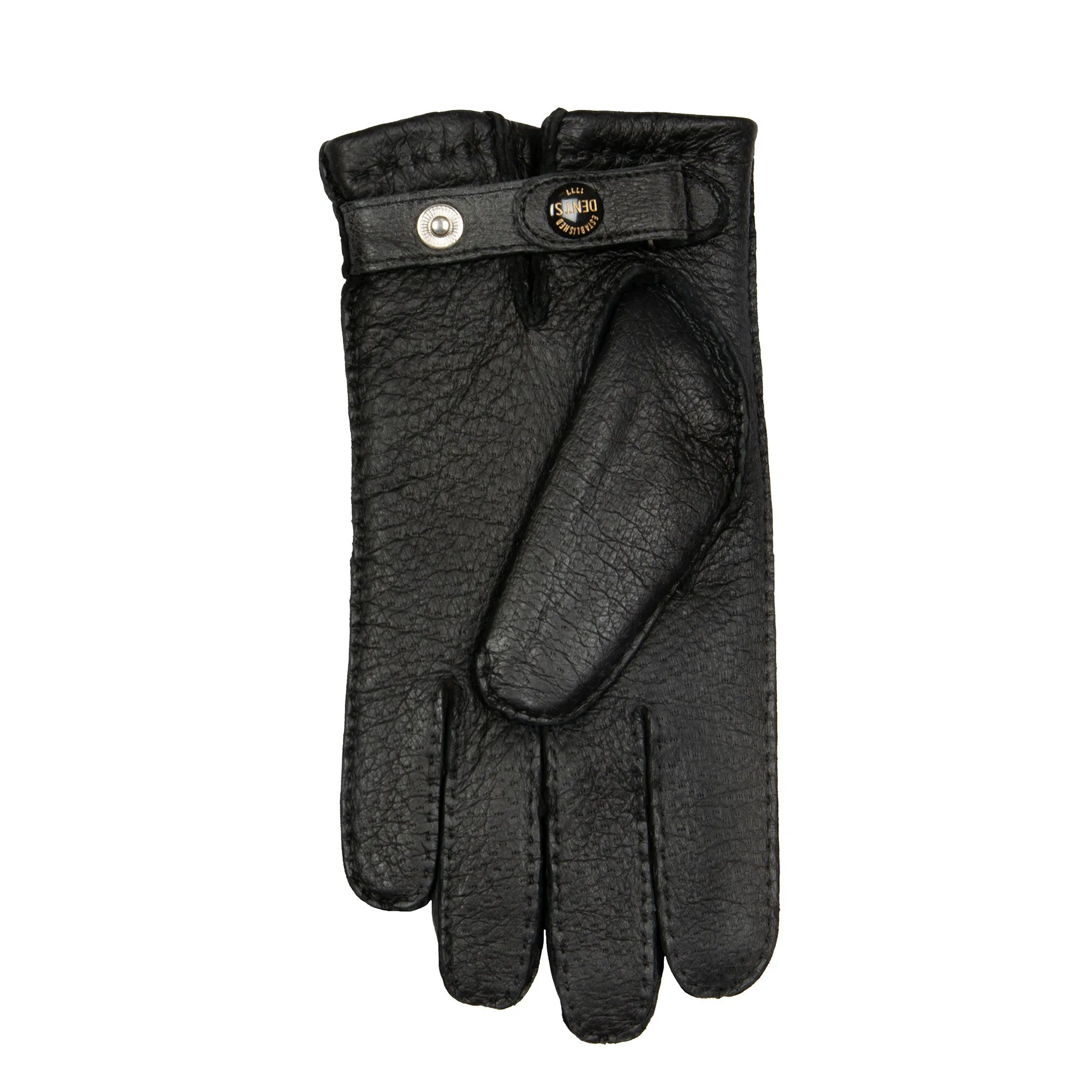 Men’s Heritage Handsewn Three-Point Fur-Lined Peccary Leather Gloves