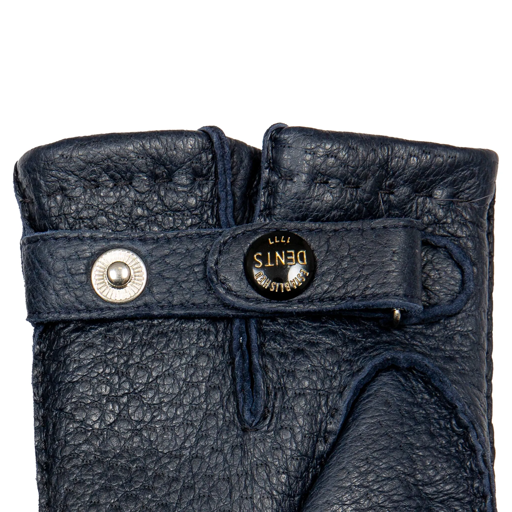 Men’s Heritage Handsewn Three-Point Fur-Lined Peccary Leather Gloves