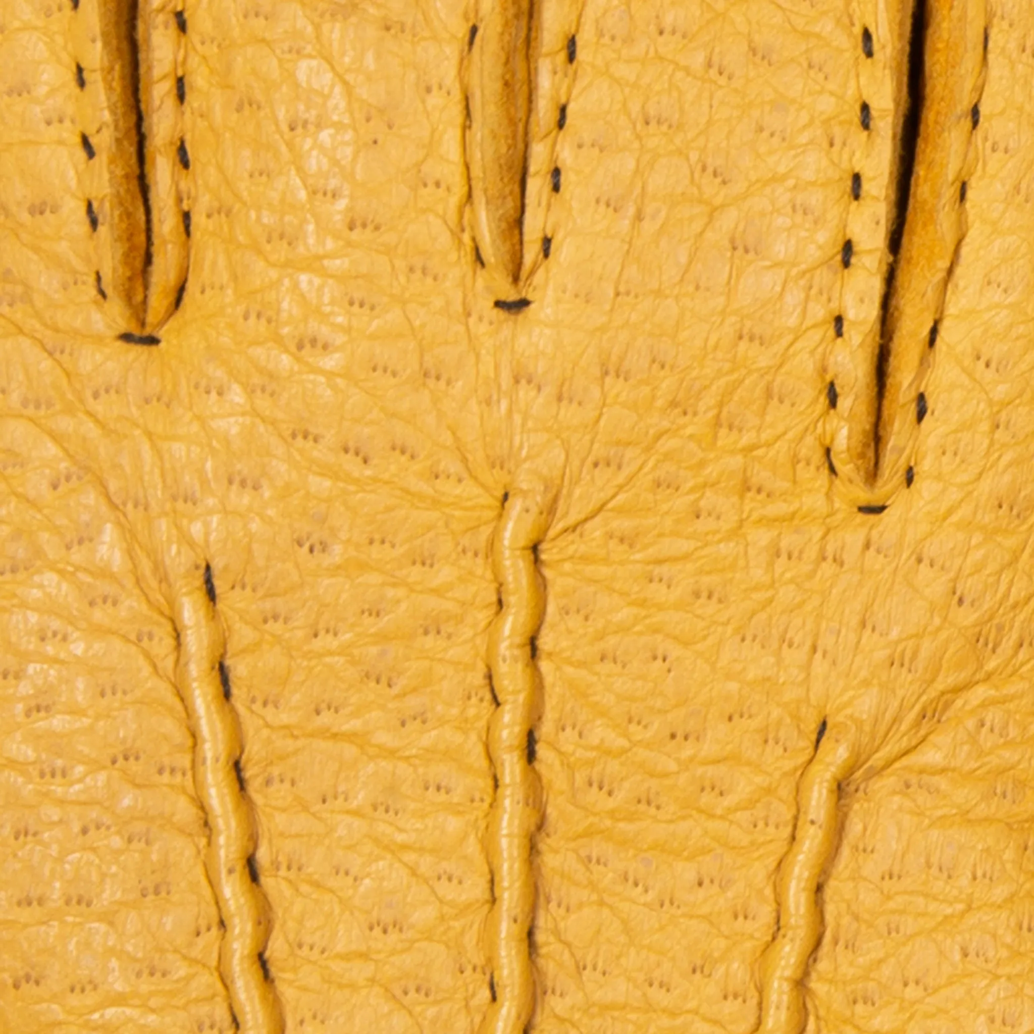 Men’s Heritage Handsewn Three-Point Fur-Lined Peccary Leather Gloves