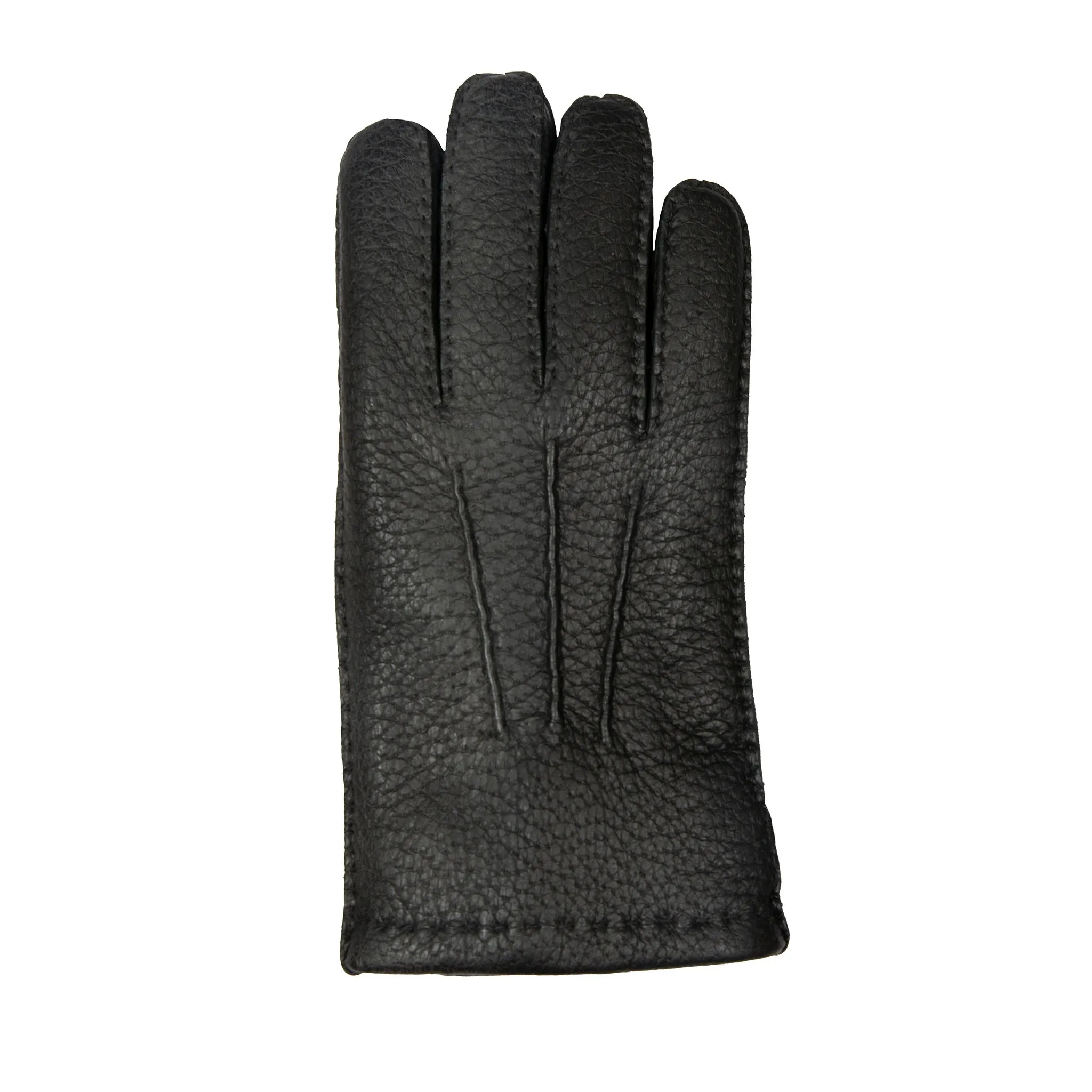 Men’s Heritage Handsewn Three-Point Fur-Lined Peccary Leather Gloves