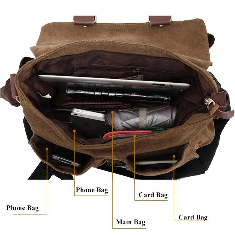 Men's Single Shoulder Bag Canvas Bags