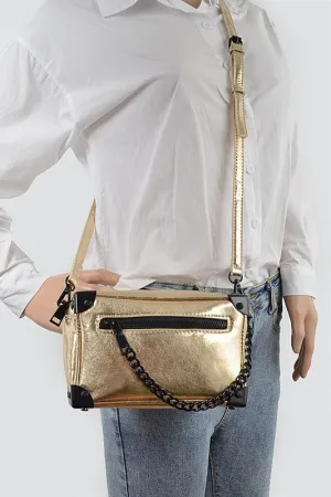 Metallic Chain Sports Bag