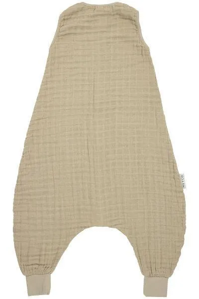 Meyco Baby Summer Sleep Overall Jumper Pre-washed Muslin Uni - Sand - 80cm