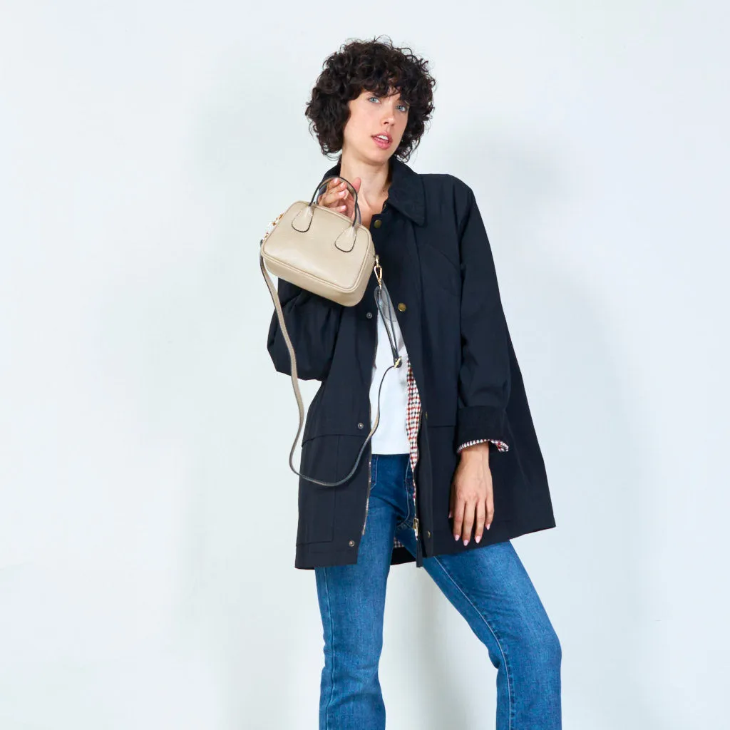 Mini leather dome satchel wholesale