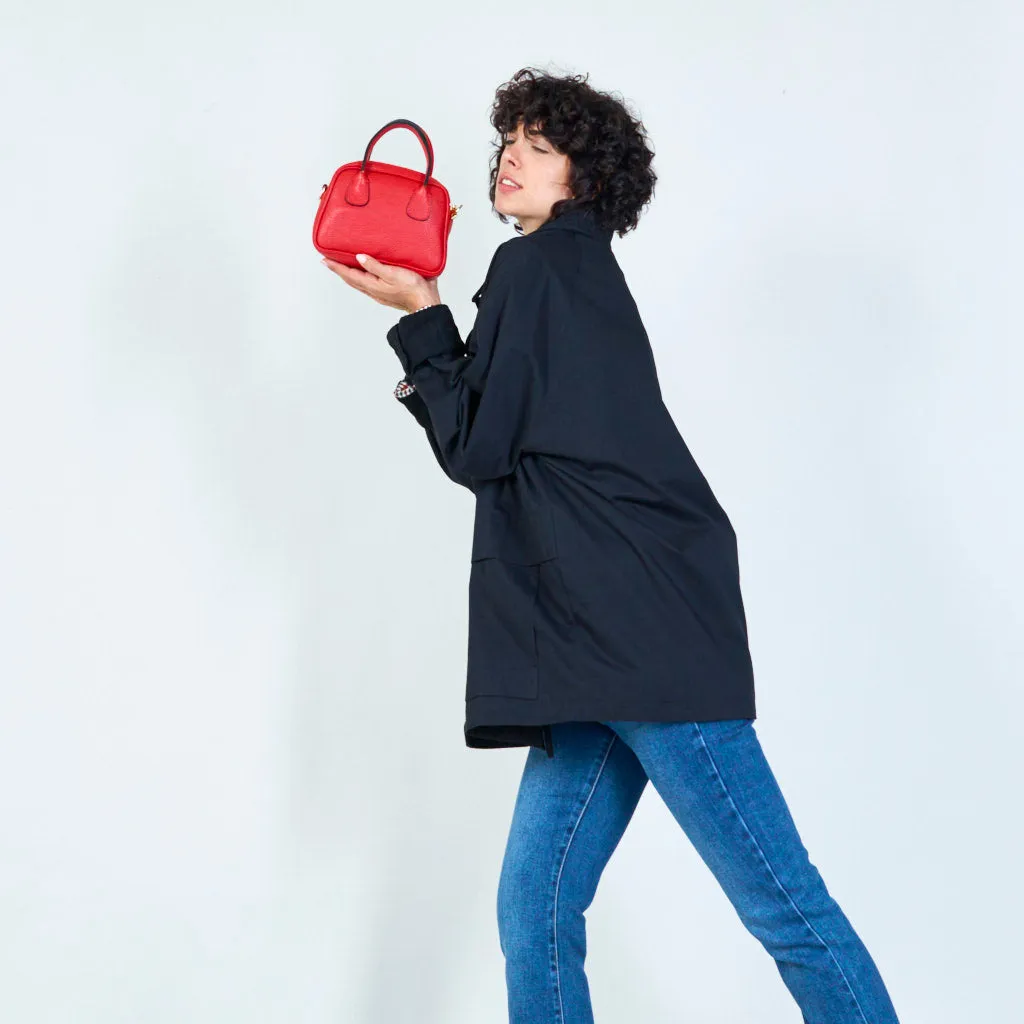 Mini leather dome satchel wholesale
